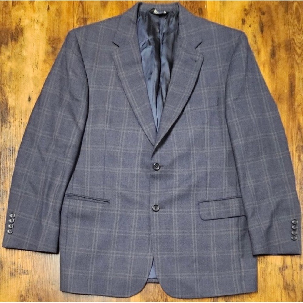 Jos A Bank Blazer Sport Coat Navy Blue Men's Sz 43 RG Wool Signature Collection
